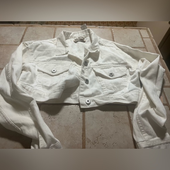OffWhite Denim Jacket cropped - Picture 1 of 7
